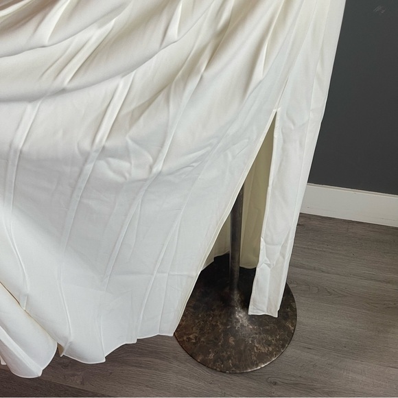 Meshki Presley Off-Shoulder Knit Maxi Dress in Ivory — XL - Picture 4 of 15